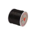 Hilo elastico de cristal negro de 1.0mm para joyeria DIY, bobina de hilo para cuentas. - Negro
