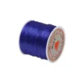 Cordón elástico azul oscuro 1.0mm hilo de abalorios para bisutería DIY y pulseras de alta calidad. - Azul