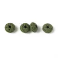 Green oval lava stone loose beads porous spacer beads for DIY handmade bracelets jewelry. - Teal Oval Style (ST007)
