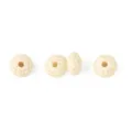 Natural off-white porous volcanic stone oval loose beads for DIY handmade jewelry making. - Off-White Oval Style (ST007)