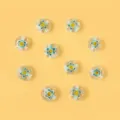 Colorful glass flower loose beads DIY handmade bracelet necklace jewelry accessories - Clear