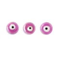 Perles œil de protection en céramique rose pour bracelet collier DIY bijoux fabrication - Violet