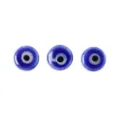 Perles en céramique œil bleu contre le mauvais œil, breloques amulettes Nazar pour bijoux. - Bleu
