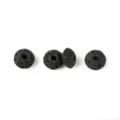 Black oval natural lava stone loose beads for DIY handmade bracelets and necklaces jewelry making. - Black Oval Style (ST007)
