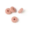 Cuentas redondas planas de piedra volcánica natural rosa accesorios de joyería hechos a mano. - Pieza Única (Agujero Interior Aprox. 0.2cm) / Rosa