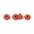 Natural red lava stone loose beads, porous oval spacer beads for DIY jewelry making. - Reddish Brown Oval Style (ST007)