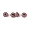Natural colored lava stone oval loose beads for DIY handmade jewelry bracelets necklaces - Light Purple Oval Style (ST007)
