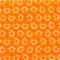 Cuentas de sonrisa acrílicas naranjas para pulseras collares hechos a mano accesorios de joyería - 100 Piezas/Paquete / Naranja