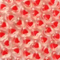 Transparente rote Herz Acrylperlen fuer DIY Schmuckherstellung fuer Armband und Halskette - Rot / 10 Stück Packung
