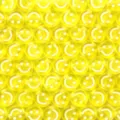 Cuentas de acrilico de caras felices de colores para hacer pulseras y collares de bricolaje. - 100 Piezas/Paquete / Amarillo