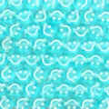Perles smiley en acrylique bleu pendentifs ronds plats pour bracelets et colliers faits main - 100 Pièces/Paquet / Bleu lac