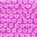 Perles smiley en acrylique violet pour la fabrication de bijoux DIY et bracelets. - 100 Pièces/Paquet / Violet