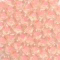 Cuentas de corazón de acrílico rosa a granel para pulseras DIY, accesorios de joyería. - Rosa Claro / Paquete de 10 Piezas