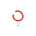 Red open jump ring 1cm handmade DIY jewelry making basic metal accessory craft supply - Basic Open Ring (GJ015) / 100 Pieces/Pack (1*10mm) / Red