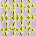 Perline di coniglio colorate in acrilico per bracciali e collane fai da te fatte a mano. - Coniglio Viola / 10 Pezzi/Confezione