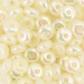 Pastel yellow acrylic spacer beads, iridescent glossy finish, ideal for DIY jewelry making. - 10 Pieces/Pack / Light Yellow