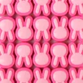 Perline coniglio rosa in acrilico per bracciali collane fatti a mano accessori gioielli. - Coniglio Rosa / 10 Pezzi/Confezione