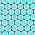 Kleurrijke polymeerklei losse kralen variant, blauw en wit ontwerp, ideaal voor DIY sieraden maken. - Blauw Wit Speciaal Symbool