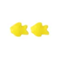 Perline di pesce in ceramica gialla per braccialetti e collane fatti a mano gioielli. - Giallo