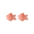 Perline di pesce in ceramica rosa per la creazione di gioielli fai da te e bracciali. - Rosa