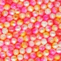 Colorful rose shape ABS imitation pearl beads DIY jewelry making bracelet necklace crafts - Rose Style (1) / 100 Pieces Pack