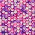 ABS imitation pearl rose beads, two-tone pink and purple DIY craft bracelet necklace making. - Rose Style (4) / 100 Pieces Pack
