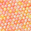 ABS imitation pearl rose beads dual-color DIY jewelry making for handmade bracelets - Rose Style (6) / 100 Pieces Pack