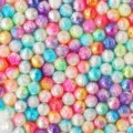 Colorful acrylic rose carved beads diy jewelry making loose pearls bracelet necklace accessories - Rose Style (7) / 100 Pieces Pack
