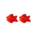 Perlina in ceramica rossa pesce rosso, accessorio braccialetto collana fai da te - Rosso