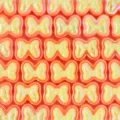 Cuentas lazo iridiscentes de acrílico para joyería DIY, dijes brillantes para pulsera. - Naranja