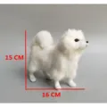 Λεπτομέρεια μοντέλου βελούδινου σκύλου Samoyed, ρεαλιστική διακόσμηση ζώων. - Σαμογιέντ Σκύλος / S