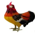 Realistisches Gefieder Hahn Spielzeug ländliches Huhn Heimtextilien Dekor Requisite SKU - 20cm Höhe
