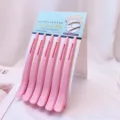 6pcs pink seamless hair clips duckbill hairpins for bangs makeup washing face hair styling - 6 Pieces/Pack / Pink