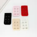 Bra extension strap set featuring 3 rows and metal hooks in various colors for comfort. - Two Rows Two Hooks / 1 Piece / Random Color
