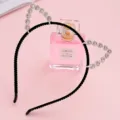 Grazioso cerchietto per capelli con orecchie da gatto diavolo strass nero accessorio selfie - Orecchie Appuntite in Strass Grandi