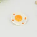 Resin fried egg craft charm, cute DIY hair clip accessory, mini food model decoden. - 11# Fried Egg - Hair Clip