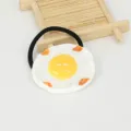 Cute fried egg hair tie for women, sweet style resin hair accessory and elastic hair rope. - 12# Fried Egg - Hair Tie