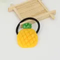 Cute resin pineapple hair tie for women and girls, sweet fruit ponytail holder hair accessory. - 23# Pineapple Slice - Hair Elastic