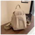 Freizeit Nylon Rucksack für Damen, multifunktionaler Tagesrucksack mit großem Stauraum. - Khaki