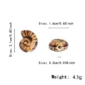 Nautilus ceramic bead DIY handmade bracelet necklace jewelry accessory loose shell charm part - TC032-6 Bionic Texture