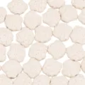 White volcanic rock shell beads, small sea shell shape spacer beads for DIY aromatherapy. - White