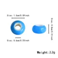 Großes Loch Keramik Abstandsperle blaue lose Perle Handgemachte DIY Armband Schmuckherstellung - Hellblauer Stil (TC030-1)
