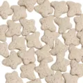 Butterfly shape volcanic stone beads for DIY jewelry making, necklace bracelet accessories. - Off White