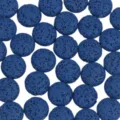 Blue round volcanic lava stone loose beads for DIY jewelry bracelet necklace making accessories. - Sapphire Blue