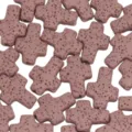 Porous lava stone cross beads for DIY jewelry making, loose spacer charm for bracelets necklaces - Bean Paste Pink