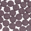 Purple round lava stone loose beads for DIY jewelry making bracelet necklace components - Bean Paste Purple