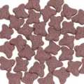 Butterfly shaped volcanic stone beads porous lava loose beads DIY jewelry making accessories - Bean Paste Pink