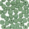 Green porous volcanic stone beads variant, perfect for handmade DIY jewelry bracelets and necklaces. - Light Green