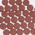Round red brown volcanic lava stone loose beads for DIY jewelry making bracelet necklace. - Red Brown