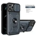 Γκρίζα ανθεκτική θήκη για iPhone 14 Pro Max με κάλυμμα κάμερας και βάση δαχτυλιδιού. - Τιτάνιο Ασημί Γκρι